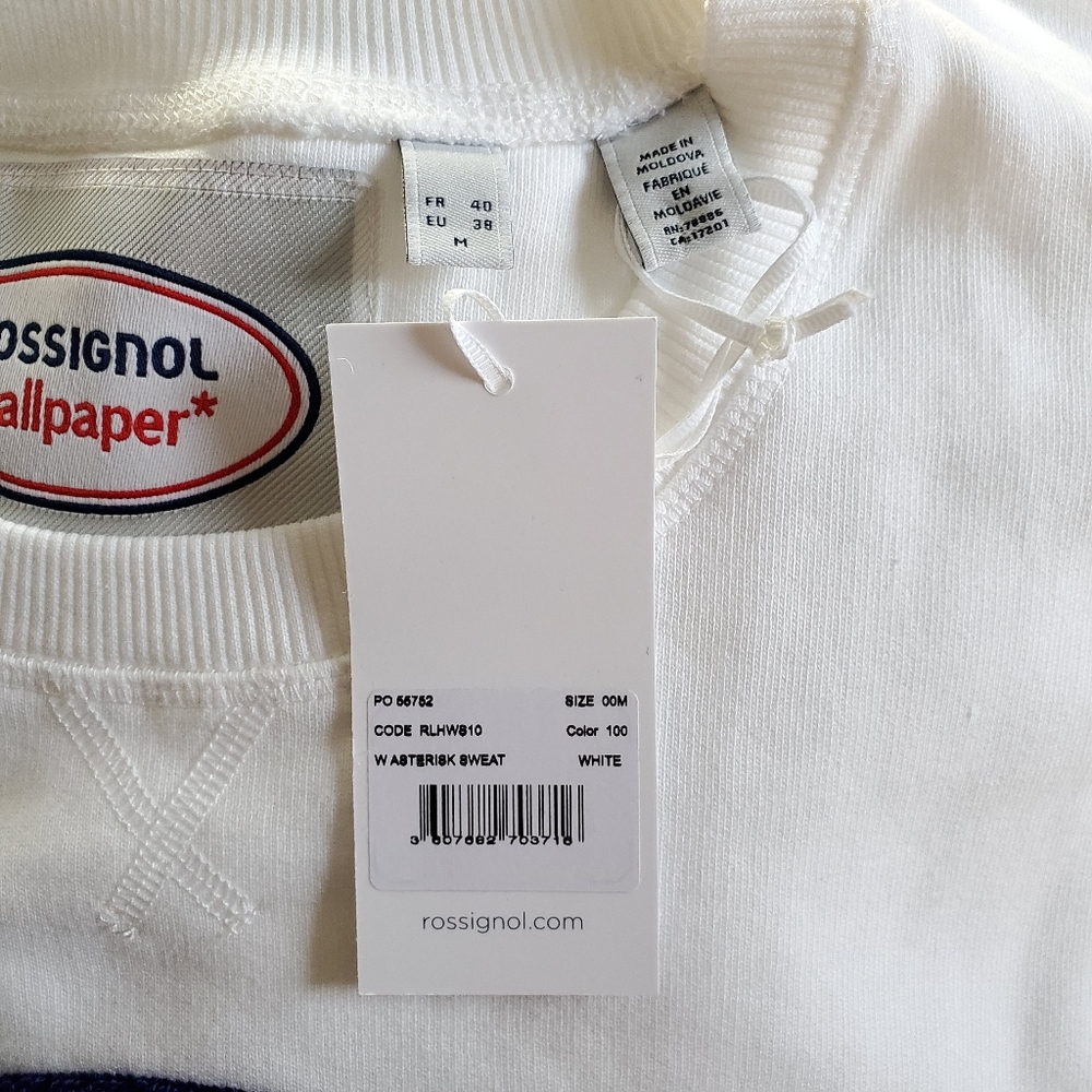 NWT ROSSIGNOL W ASTERISK SWEAT SKI SWEATSHIRT - Picture 8 of 16